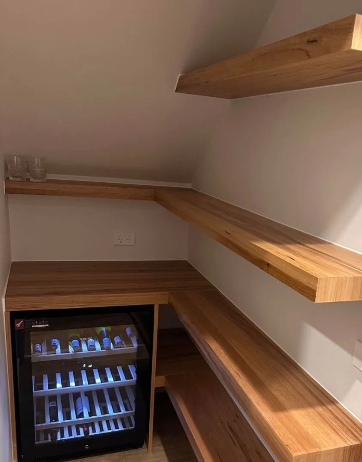 Mt Martha bar with Blackhole blackbutt timber veneer